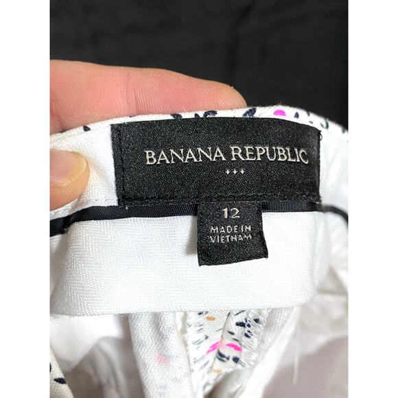 Banana Republic Chino Shorts Womens 12 Colorful Spring Summer Coastal Whimsical - Picture 5 of 6